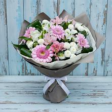 Букет цветов из:  Герберы, Альстромерии и Хризантемы #REPLACE_PRED# Сорочинске