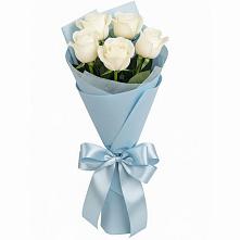 Букет 5 Белых роз Проуд в Сорочинске