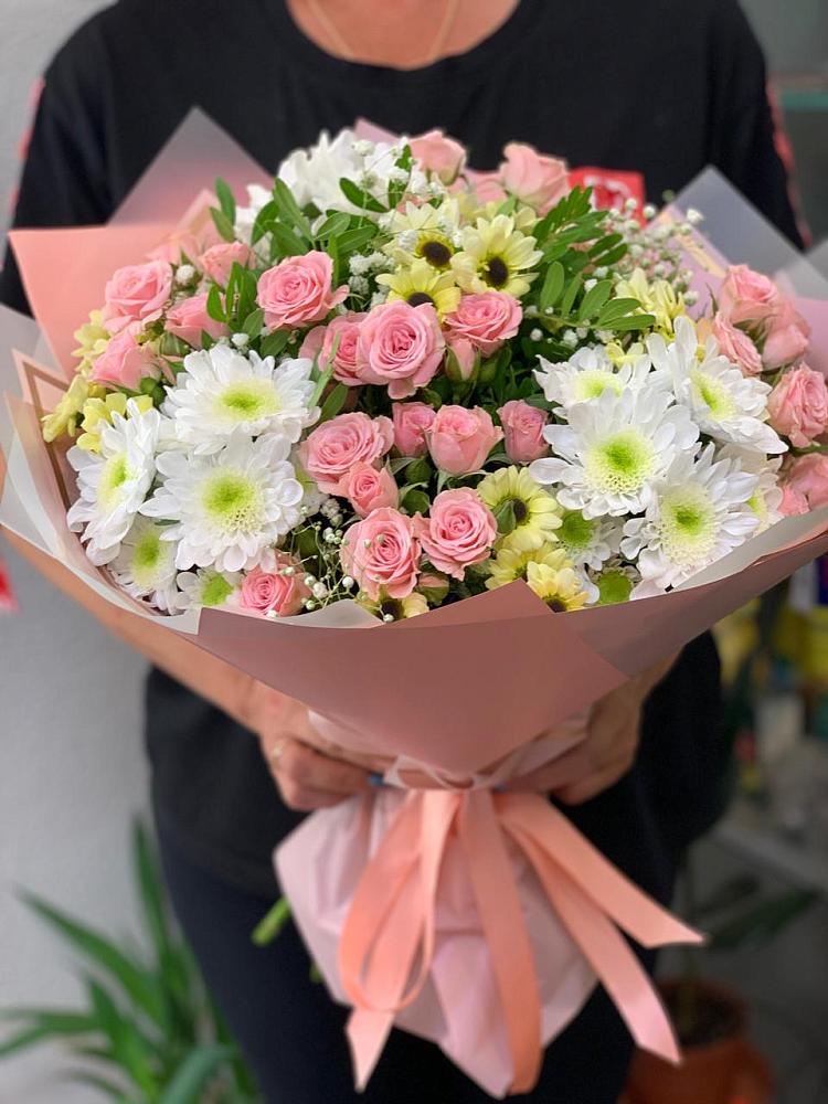 Букет цветов из: Розы и Хризантемы в Сорочинске