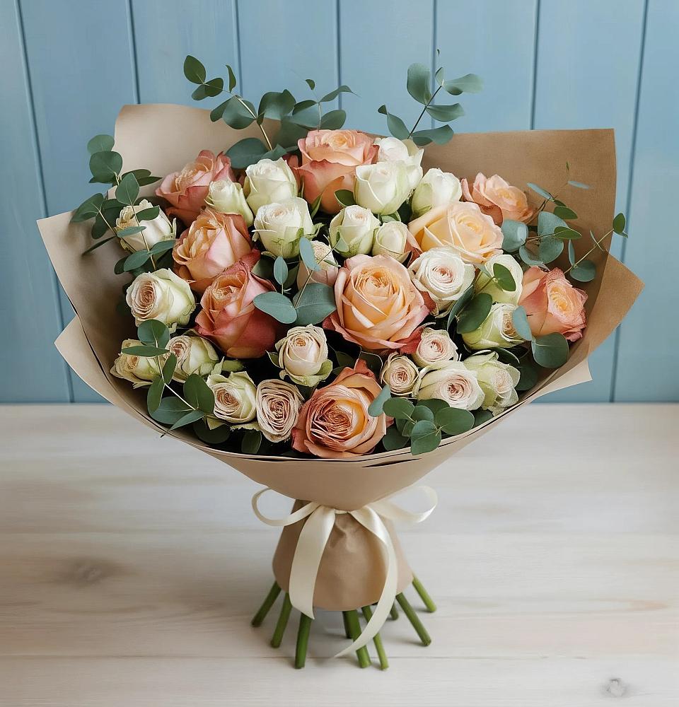 Букет цветов из: Альстромерии и Розы в Сорочинске