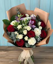 Букет цветов из:  Розы и Альстромерии в Сорочинске