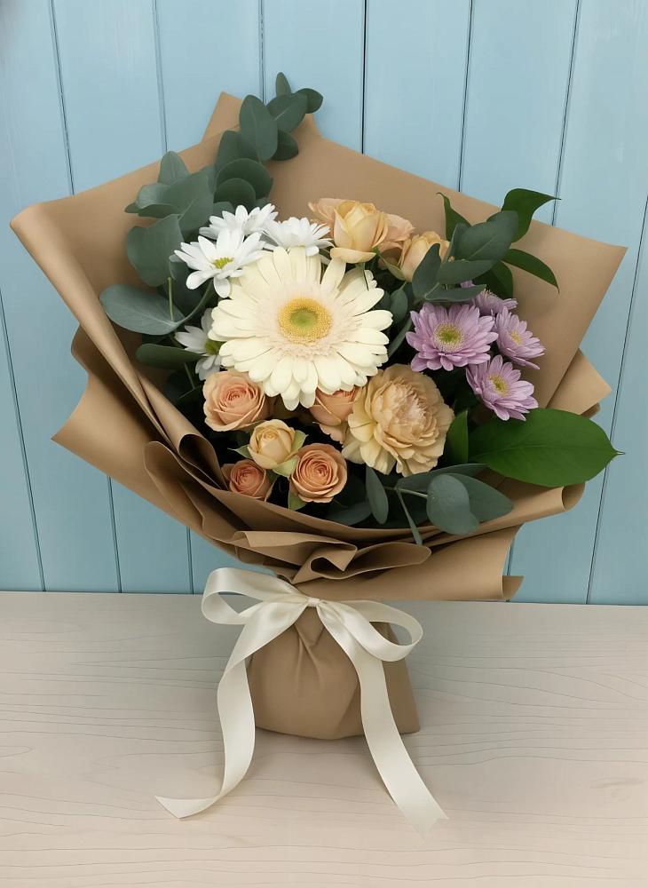 Букет цветов из: Герберы и Хризантемы в Сорочинске