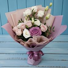 Букет цветов из:  Розы и Лизиантусы #REPLACE_PRED# Сорочинске