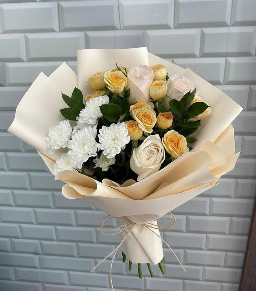 Букет цветов из: Розы и Хризантемы в Сорочинске