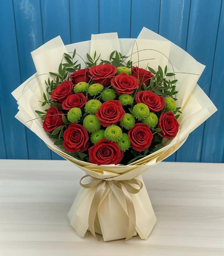 Букет цветов из: Розы и Хризантемы в Сорочинске