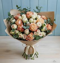 Букет цветов из:  Альстромерии и Розы в Сорочинске